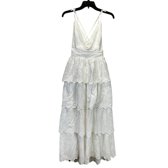 ASTR the Label Faeryn eyelet Maxi dress white - XS - Picture 2 of 12